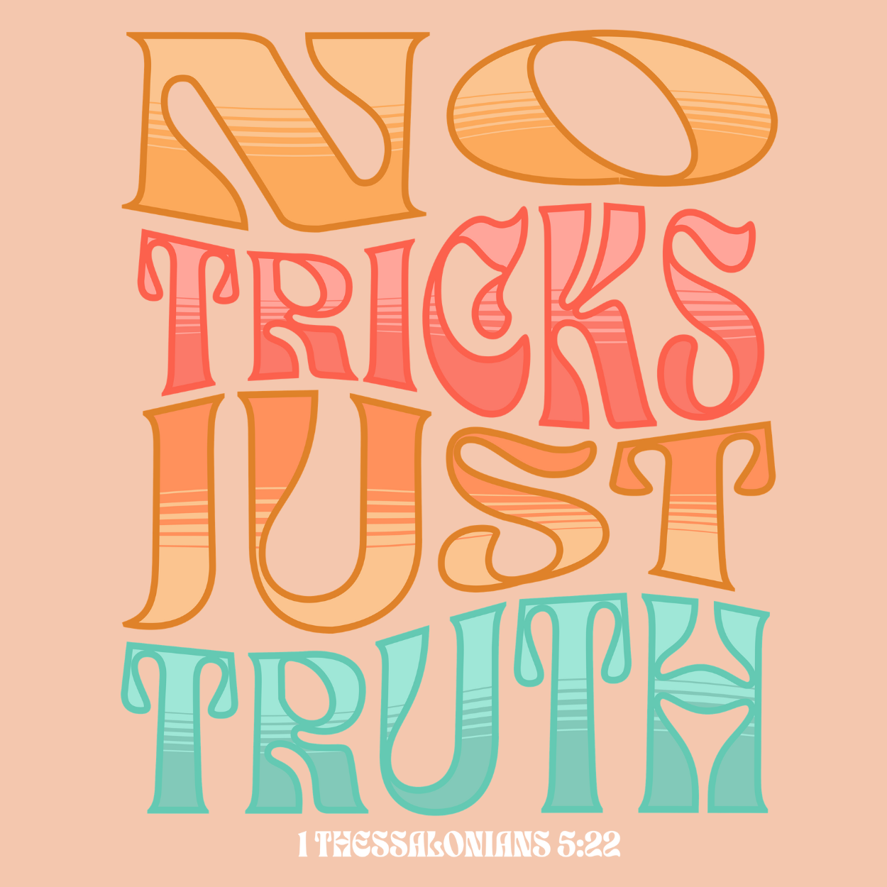 "No Tricks, Just Truth" | Thessalonians 5:22 Comfort Hoodie (Unisex)