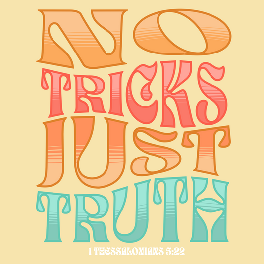 "No Tricks, Just Truth" | Thessalonians 5:22 Comfort Hoodie (Unisex)
